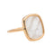 Bague 55 Ginette NY Bague White MOP antique ring Or rose Nacre 58 Facettes 3089109CN
