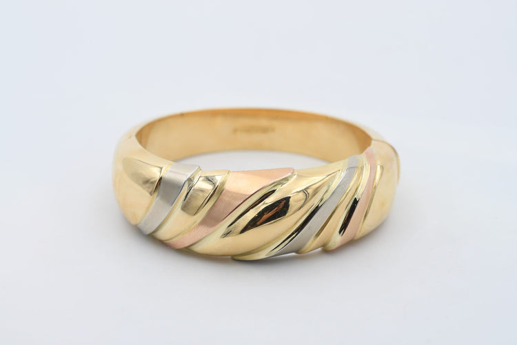 Bracelet Bracelet rigide en or trois pièces 58 Facettes 21983