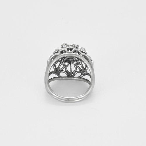 Bague 51 Bague Platine 58 Facettes B250653