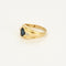 Bague 53 Bague en or jaune, saphir et diamants 58 Facettes GU00016X3