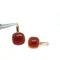 Boucles d'oreilles Boucles d'oreilles en or avec agate rouge et nacre 58 Facettes
