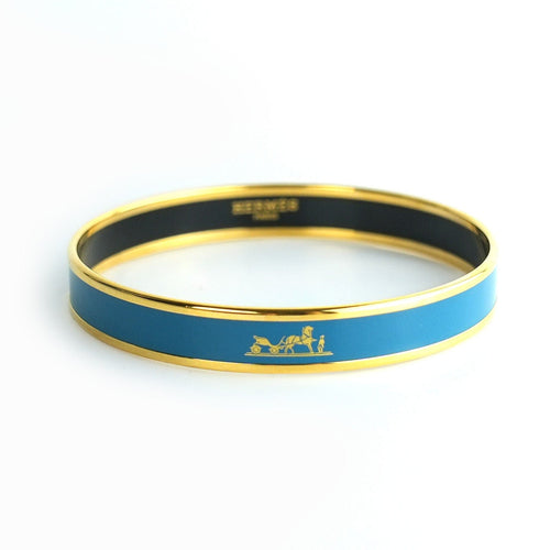 Bracelet Bracelet Hermès, Email bleu 58 Facettes