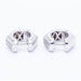 Boucles d'oreilles Boucles d'oreilles HEXAGON en or blanc et diamants 58 Facettes N102942EJ