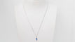 Collier Collier en or blanc, tanzanite et diamants 58 Facettes 32628