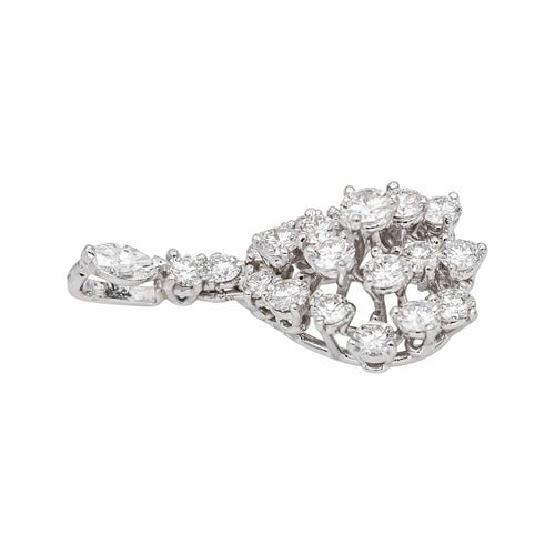 Pendentif Pendentif Or blanc Diamant 58 Facettes 4776442CN