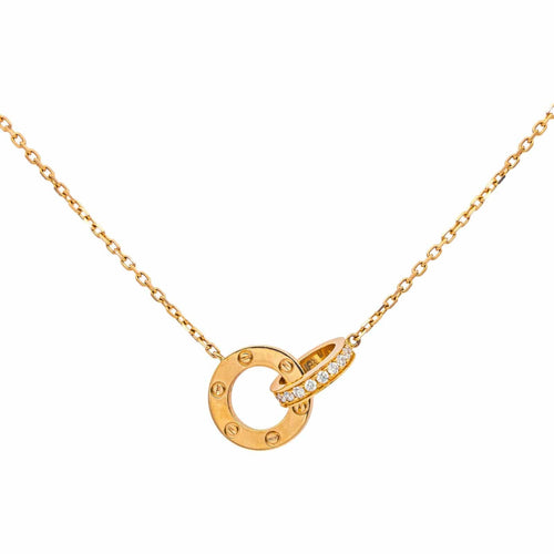 Cartier Collana Love Oro rosa Diamante 