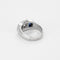 Bague 56 Bague en Or blanc 18k diamants et saphirs 58 Facettes PER0149