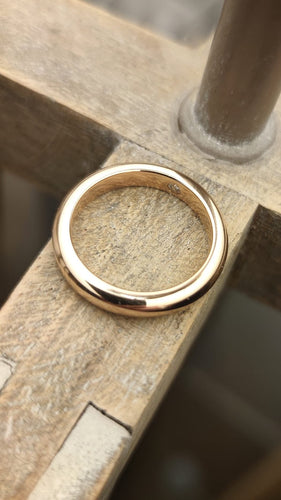 Bague 58 CHAUMET - Bague jonc or rose 58 Facettes