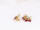 Boucles d'oreilles Boucles d’oreilles vintage en or, diamants et grenats 58 Facettes 391.16