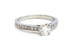 Bague 53 Bague solitaire en or blanc 18 carats et diamants 58 Facettes 578713RV