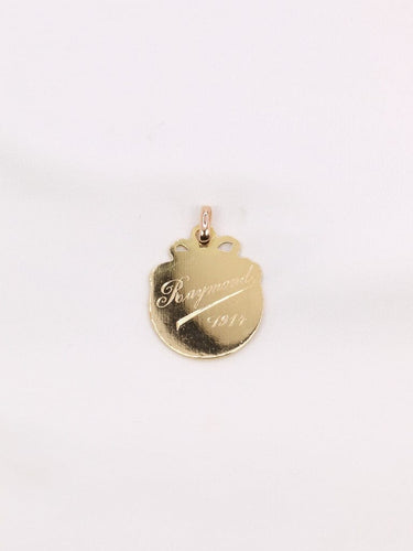 Pendentif Pendentif Art-Nouveau lettre R or jaune 58 Facettes 972