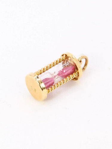Pendentif Pendentif charms vintage sablier or jaune 58 Facettes 1099.2