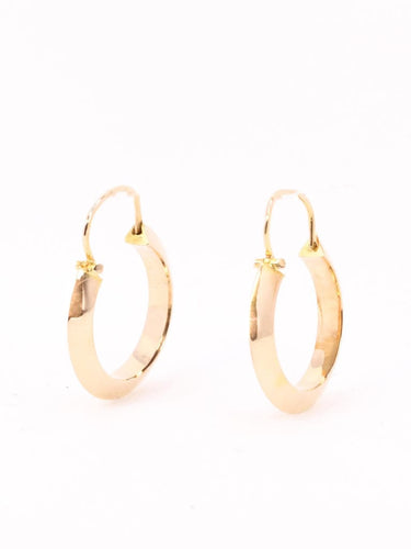 Boucles d'oreilles Créoles vintage or rose 58 Facettes 1173.3