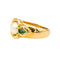 Bague 54 Bague Or jaune Perle, Emeraude 58 Facettes 4292217RV