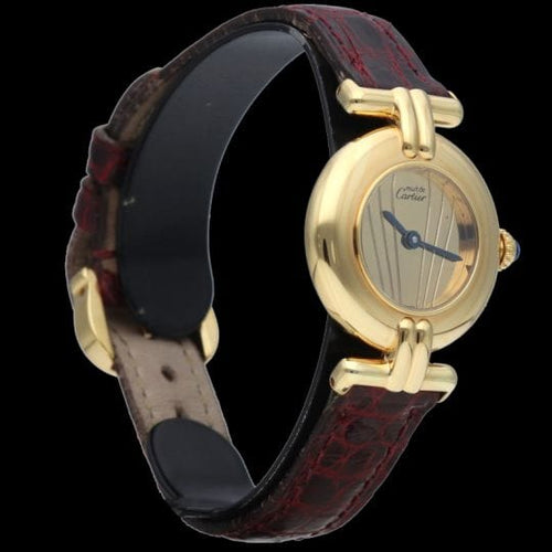 Montre Cartier Montre Colisée Must De Cartier Vermeil 58 Facettes MT42585