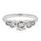Bague 55 Bague Solitaire Or blanc Diamant 58 Facettes 1137222CN