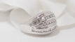 Bague 54 Bague Jonc en or blanc et diamants 58 Facettes 28890