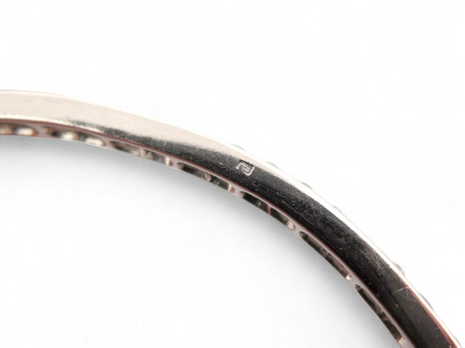 Bracelet bracelet jonc serti complet 78 diamants 3.8ct platine 850 25.3gr 58 Facettes 268460