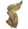 Broche Broche plume Masriera, années 1950, or jaune et blanc, diamants 58 Facettes E26