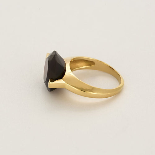 Bague 55 Bague en or jaune et grenat de type almandin 58 Facettes LOR3913