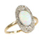 Bague 59 Échos du passé : une expérience intemporelle avec une bague en opale 58 Facettes 24332-0040