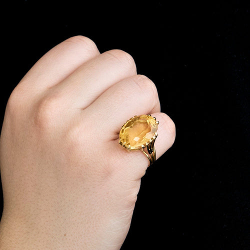 Bague Bague or jaune Citrine 58 Facettes LP1084/14