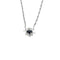 Collier Collier or blanc et pendentif saphir et diamants 58 Facettes MON07012