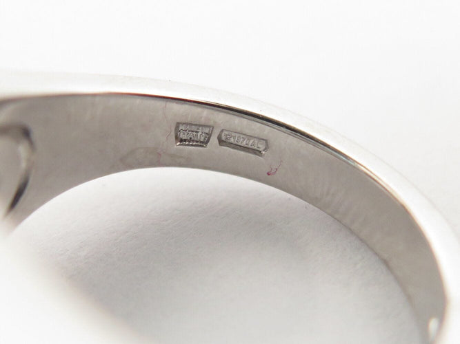 vintage sormus BULGARI metropolis akvamariini t50 18k valkokultaa 