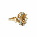 Bague 57 ensemble antique de boucles d'oreilles et bague en or avec perles de culture 58 Facettes Q188B