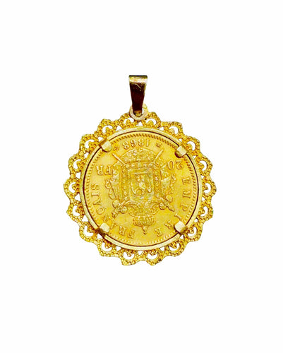 Pendentif Pendentif pièce de 20 francs Napoléon 3 58 Facettes