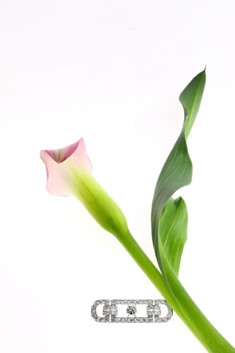 Broche Broche pour homme d'inspiration Art déco – Design vintage des années 50 avec diamants de 4,92 ct 58 Facettes 24338-0164