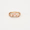 Bague 53 Bague or rose et morganites 58 Facettes LP320/4