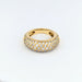 Bague 51 Bague jonc en or jaune et diamants 58 Facettes 31130