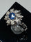 Bague 50 Bague de fiançailles en or, saphir, diamants 58 Facettes