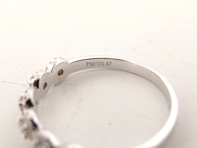 Bague 55 bague MESSIKA t55 or blanc 18k 2.7gr alliance sertie 7 diamant 0.47ct 58 Facettes 267817