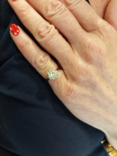 Bague 50 BAGUE SOLITAIRE ANCIEN DIAMANT 1.10 CARAT 58 Facettes 087151