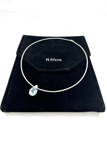 STERN. Ogrlica od belog zlata 18K, akvamarin i dijamanti 