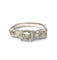 Bague 55 Bague en or blanc avec diamants 58 Facettes