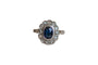 Bague 44.5 White gold and sapphire antique ring 58 Facettes