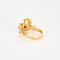 Bague 53 Bague fleur en or jaune, diamants et émail 58 Facettes 1-0000100/1