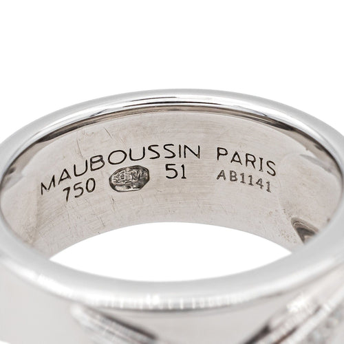 Bague 51 Mauboussin Bague Etoile divine Or blanc Diamant 58 Facettes 3005741CN