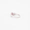 Bague Bague or blanc saphir rose diamants 58 Facettes