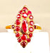 Bague 58 Bague or jaune pavée de rubis 58 Facettes AB395