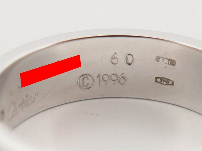 Bague 60 vintage bague CARTIER love classique crb4084700 t60 en or blanc 58 Facettes 271840