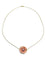 Collier Collier en or rose et porcelaine avec diamant taille brillant 58 Facettes