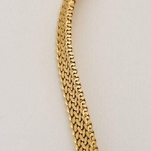 Collier Collier négligé en or jaune et or blanc, diamants 58 Facettes SQU3784