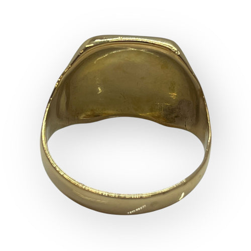 Bague 68 Chevalière or jaune blason 58 Facettes 149055601