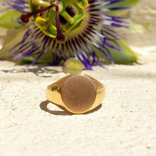 Bague 47.5 Chevalière de petit doigt en or jaune 58 Facettes 167