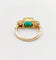 Bague 49 Bague jarretière vintage émeraude de Colombie 1,80 ct et diamants en or 18k 58 Facettes A06440