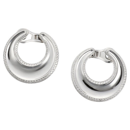 Boucles d'oreilles CHOPARD - Boucles d'oreilles Impériale en or blanc 18k et diamants 58 Facettes